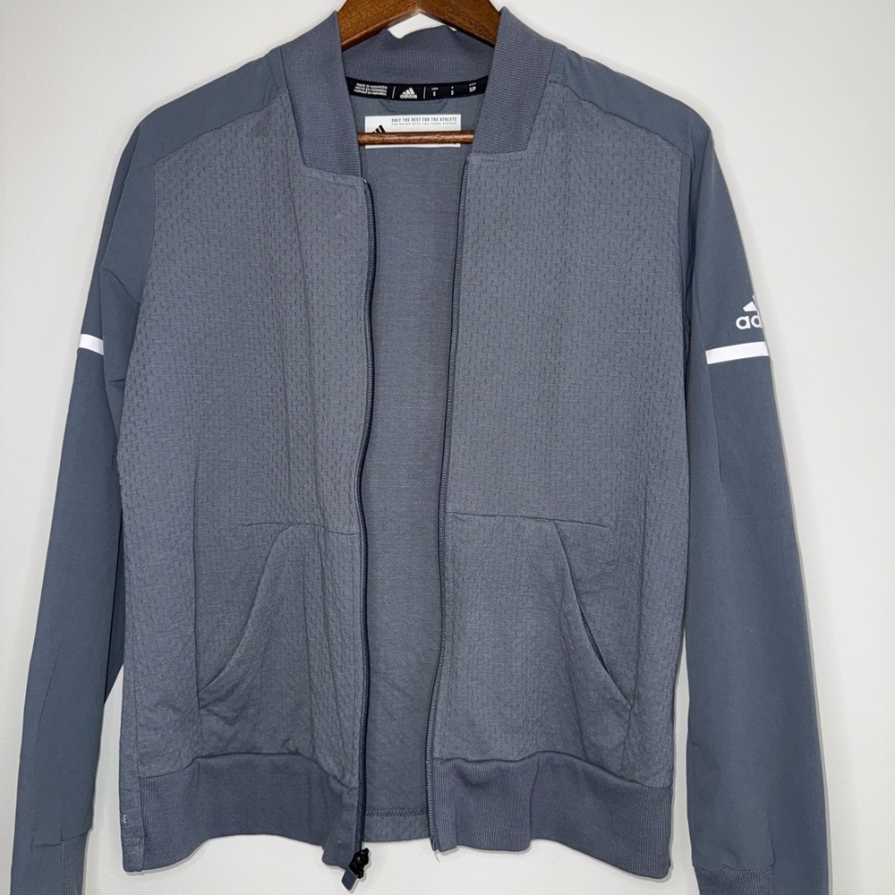 Adidas Gray Bomber Jacket